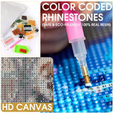 Bimkole Large Diamond Art Kits for Adults Wolf, Full Drill 5D DIY Rhinestone Embroidery Set Paint with Diamonds Art Animal Aurora by Number Kits Cross Stitch Home Wall Craft Decoration 31.5x11.81 Inch Bimkole