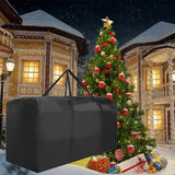 DNIEBW Christmas Tree Storage Bag,Tree Storage Bag 12ft Artificial Disassembled Trees,Heavy Duty Xmas Holiday Tree Bag with Durable Handles & Dual Zipper (Black 68x30x20in) DNIEBW