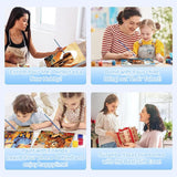 4 Pack Framed Paint by Numbers Kit for Adults 12x12inch-Animals Paint by Numbers Kit with Framed, DIY Painting by Number with Canvas Oil Painting for Gift Home Wall Decor (30x30cm, without Easel) ajepon