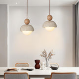 JIANTLAIUS 2PCS Japanese Wabi-Sabi Yellow Travertine Pendant Lamp Natural Stone Shade Pendant Light with Wood Hanging Light G9 Nordic Mini Pendant Lighting for Kitchen Island Dining Room JIANTLAIUS