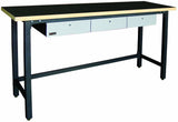 Homak 79-Inch Workbench With 3 Drawers and Wood Top, Steel, GS00579030 HMC Holdings LLC - Homak