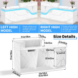 Reception Desk with Counter, Front Desk Receptionist Counter with Lockable Drawer & Cabinet & Keyboard Tray & Cable Grommet, Retail Checkout for Office, SOHO, Shop, Salon(White, 63 inch) Generic