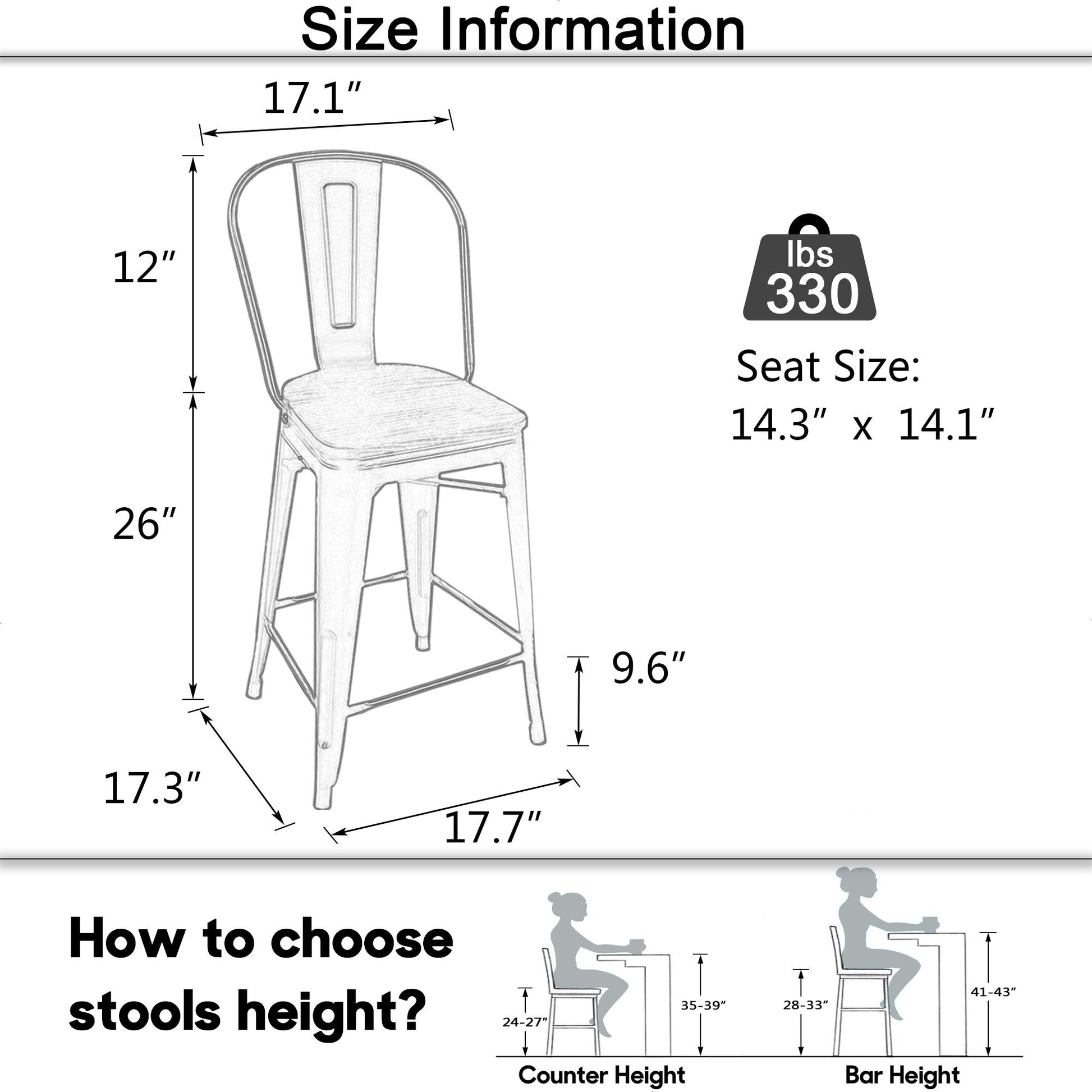 Aklaus Swivel Metal Bar Stools Set of 4 Counter Height Stools Counter Bar Stools with Back Swivel Metal Bar Chairs Wooded Seat 26 Inch Matte Black barstools - WoodArtSupply