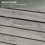 AIEGLE Shoe Storage Cabinet with 2 Flip Drawers for Entryway, Freestanding Shoe Rack Shoe Organiazer with Louver Drawers, Grey Wood (22.4" W x 9.4" D x 29.5" H) AIEGLE