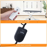 48" Electric Dog Grooming Table - Spacious & Sturdy Design, Functional Features, & Reliable - Adjustable Height, Wireless Remote, 330Lb Capacity - Anti-Slip Wheels, White MERXENG