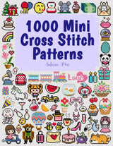 1000 Mini Cross Stitch Patterns: Small & Tiny Cross Stitch Patterns Perfect for Beginners – Bookmarks, Ornaments, Pins & More! WoodArtSupply