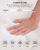 UltraSnooze Twin Mattress, 8 Inch Hybrid Mattress in a Box, Medium Firm, Memory Foam and Individual Pocket Springs for Pressure Relief, CertiPUR-US Certified UltraSnooze