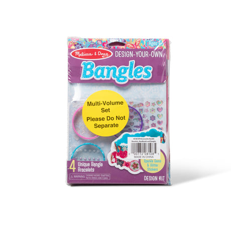 Melissa & Doug Design-Your-Own Jewelry-Making Kits - Bangles, Headbands, and Bracelets - DIY , Decorate With Stickers, Crafting Set For Kids Ages 4+ Melissa & Doug