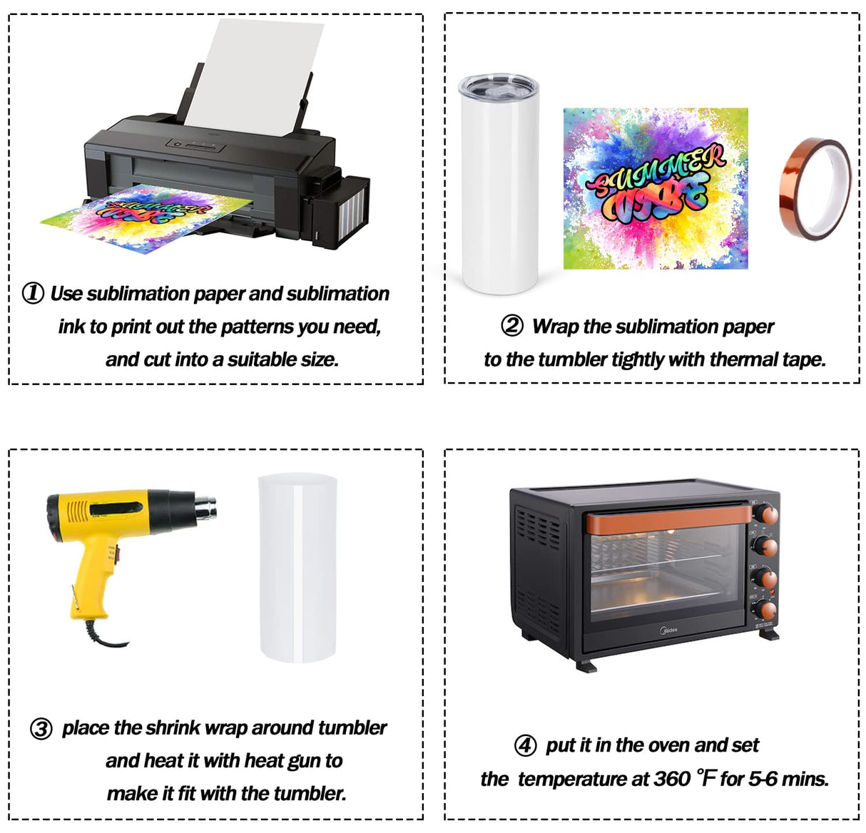 Micellwuu 50 Pack Sublimation Tumblers Bulk 20 oz Skinny Straight，Stainless Steel Sublimation Blanks Skinny Tumbler Cups White, Individually Boxed Micellwuu