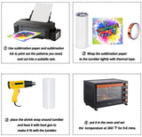 Micellwuu 50 Pack Sublimation Tumblers Bulk 20 oz Skinny Straight，Stainless Steel Sublimation Blanks Skinny Tumbler Cups White, Individually Boxed Micellwuu