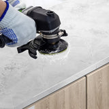 SDRTOP 800W Electric Wet Stone Polisher 4'' Variable Speed Grinder Buffing Machine, Countertop Concrete Polisher with 7PCS Diamond Polishing Pads for Granite, Tile, Cement Floor SDRTOP