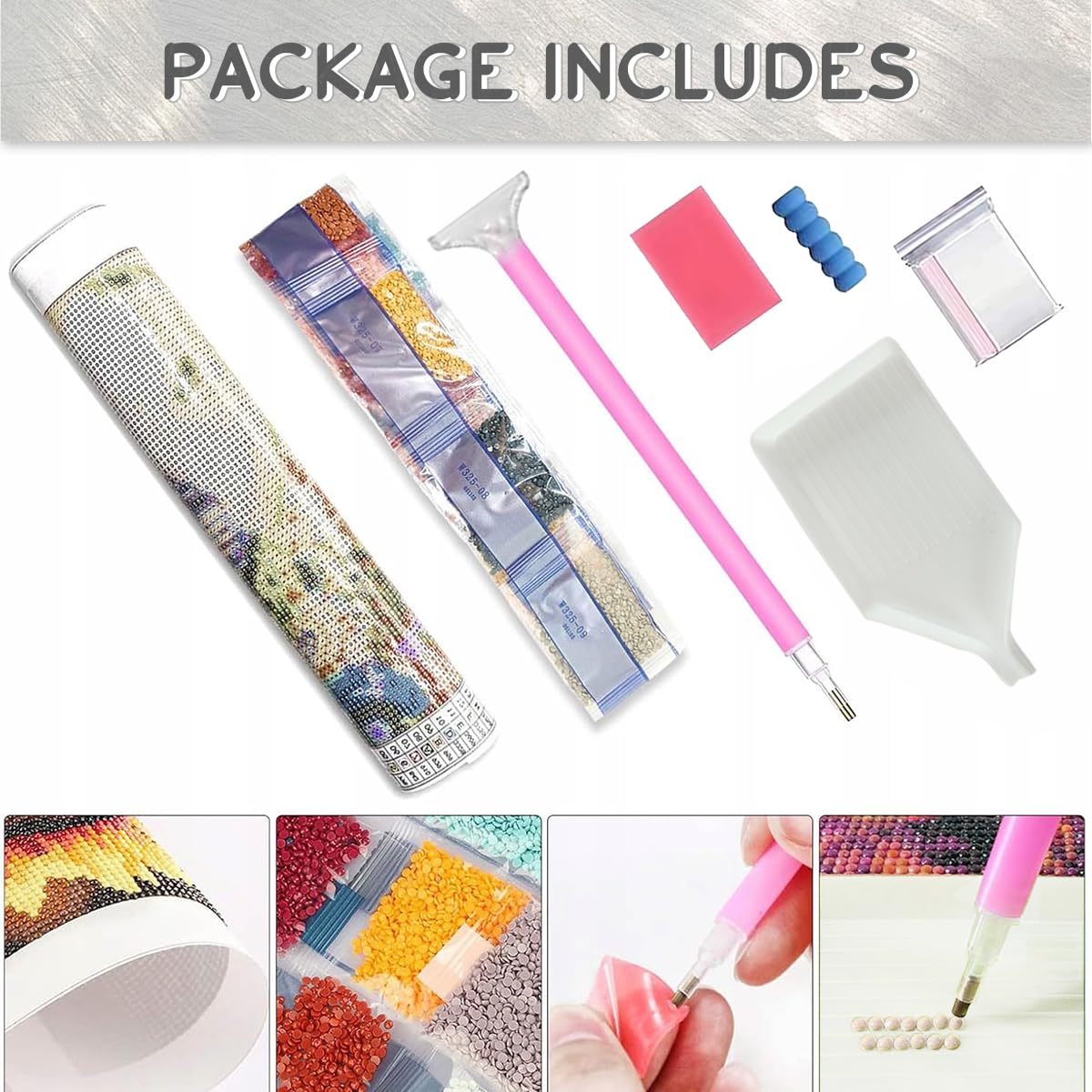 Ohhvvow Princess Diamond Art Kit for Adults, 12x16 Inch Beautiful Girl & Fountain Diamond Painting with Butterfly, DIY 5D Full Drill Gem Dotz Craft Kits, Home Wall Decor, Gift for Women & Beginners Ohhvvow