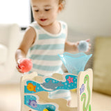 Melissa & Doug Rollables Wooden Ocean Slide Infant and Toddler Toy (5 Pieces) - FSC Certified Melissa & Doug