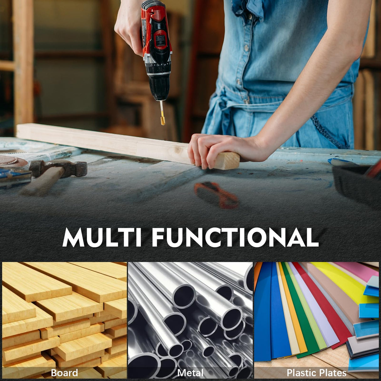 Renyu 10 Pcs HSS Router Carbide Engraving Bits, 1/8"(3mm) Shank Carbide Engraving Bit Set for Carving, Drilling, DIY Woodworking, Trimming RENYU