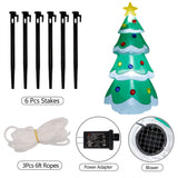 DR.DUDU 5 FT Inflatable Christmas Tree, LED Light up Xmas Tree Blow up Decorations for Christmas Party Indoor Outdoor Yard Garden Lawn Holiday Party DR.DUDU