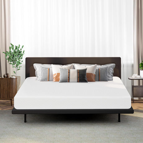 NEO SLEEP 8 Inch King Cooling Gel Memory Foam Mattress Medium Firm CertiPUR-US Certified Mattress in a Box Enhanced Pressure Relief Removable Soft Cover No Fiberglass (King, 8 in) NEO SLEEP