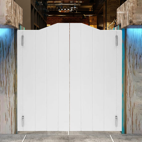 LyeXD 36in Swinging Doors Cafe Doors, Auto Close Swinging Door Arched Top Cafe Door Partition Door with Hinges, Modern Two-Way Double Doors Porch Entrance Swinging Door for Club, Bar (36 * 42 inch) LyeXD