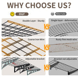 FFVVGH 2-Pack 2x6ft Storage Shelves,24-inch-by-71-inch Total Load 1200LBS Heavy Duty Garage Wall Shelving, Rust-Proof Metal Shelf Wall Mount Easy Installation,Space-Saving Wall Rack Garage Shelving FFVVGH