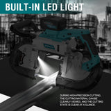 ONEMANA 5 inch Cordless Band Saw，20V MAX Cutting Capacity Brushless Metal Band Saw,Not Hot Sparks, Portable Band Saw for Deep Cut with 6 Speeds Adjustable（Tool Only） ONEMANA