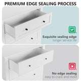 IDEALHOUSE 5 Chest of Drawer Dresser, Modern White Storage Organizer with Drawers for Bedroom, Living Room, Entryway, 42.5'' Tall IDEALHOUSE