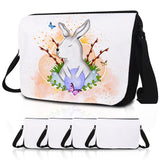 4PCS Sublimation Blanks Crossbody Bag,Sublimation Bags Messenger Bag Removable Transfer Design Sublimation Bags With Adjustable Shoulder Strap Crossbody and Shoulder DIY Gifts For Family and Friends KKSUBCA
