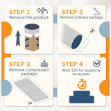 Furmax Folding Sofa Bed Chair, Fold Out Chair Bed, Twin Size Convertible Floor Sofa Foldable Mattress, Corduroy Sleeper Chair for Living Room Bedroom, Grey Furmax