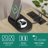 DWVO 47" LED-Illuminated Wine Bar Cabinet with Power Outlets - Modern Storage & Drawer in Washed White DWVO