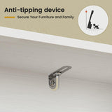 UPOSOJA Hall Tree with Bench and Shoe Storage, Entryway Bench with Coat Rack, Modern Farm House Barn Door 3-in-1 Hall Tree with Storage Cushioned Bench Stool and Hooks for Hallway, Living Room (60IN) UPOSOJA