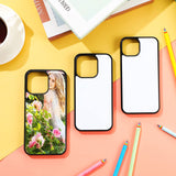 Frienda 15 Pieces Sublimation Blanks Phone Bulk Cover Protective Anti-Scratch Soft Shockproof Slim Covers Compatible with Apple iPhone, 3 Models (Black, Compatible with iPhone 14, 14 Pro, 14 Pro Max) Frienda