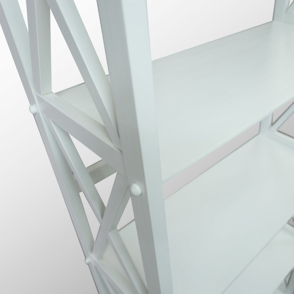 Casual Home Montego 3-Shelf Bookcase-White Casual Home