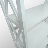 Casual Home Montego 3-Shelf Bookcase-White Casual Home