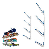 StoreYourBoard Beach Chair and Umbrella Wall Storage Rack, Metal Adjustable 4 Level Beach Gear Hanger, Garage and Home Organizer StoreYourBoard