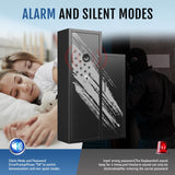 KAER 8-10 Gun Safe, Large Gun Safe for Rifles and Pistols, Quick Access Home Gun Rifle Safe and Storage Gun Locker Cabinet with 4 Pistol Pouches and Removable Shelf for Shotgun, Firearm, Ammo KAER