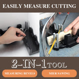 moonoom 2-in-1 Mitre Measuring Cutting Tool, Miter Saw Protractor Tool, Precise Mitre Angles Cutting Tool, Measuring Template Instrument Home Supplies moonoom