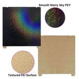 HzdaDeve Textured PEI Build Sheet Smooth PEY Plate with Position Slot 235X235mm Spring Steel Print Bed for Ender 3 V3 SE/Ender 5 S1/Ender 3 S1 Pro/Ender 3 S1/Ender 3 V2 Neo/SV05/SV06 HzdaDeve