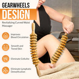 3-in-1 Wood Therapy Massage Tools for Lymphatic Drainage - Maderoterapia Kit Professional for Cellulite Reduction, Effective Body Shaping, and Muscle Pain Relief KNOTKARE