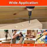 Matework Countersink Drill Bit Set, M2 Cobalt HSS Counter Sink Drill Bit for Wood, Adjustable Depth Drill Bit Set, 15PCS Wood Plug Cutter Drill Bit Set for Woodworking Matework