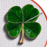 Magnetic Needle Minder Magnet Embroidery Accessories and Supplies Embroidery Needle Holder Cross Stitch Holder Needlework Supplies (FourLeaf) seminhoof