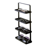 Yamazaki Home Tower 4-Tier Accessory Tray - Jewelry Holder & Storage Organizer - Steel, One Size, Black YAMAZAKI