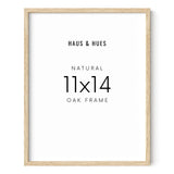 HAUS AND HUES 11x14 Wood Picture Frame - 11x14 Frame Wood Natural Wood Frame 11x14 Picture Frame Wood Picture Frames 11x14 Frame Art Poster Frames 11x14 Document Frames for 11x14, Beige Framed HAUS AND HUES