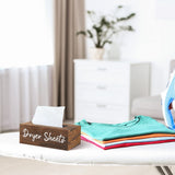 Blulu Dryer Sheet Holder for Laundry Room Wooden Dryer Sheet Container Dryer Sheets Dispenser Box Wooden Container Modern for Organizing Fabric Laundry Pods, 7.87 x 4.72 x 2.75 Inches Blulu