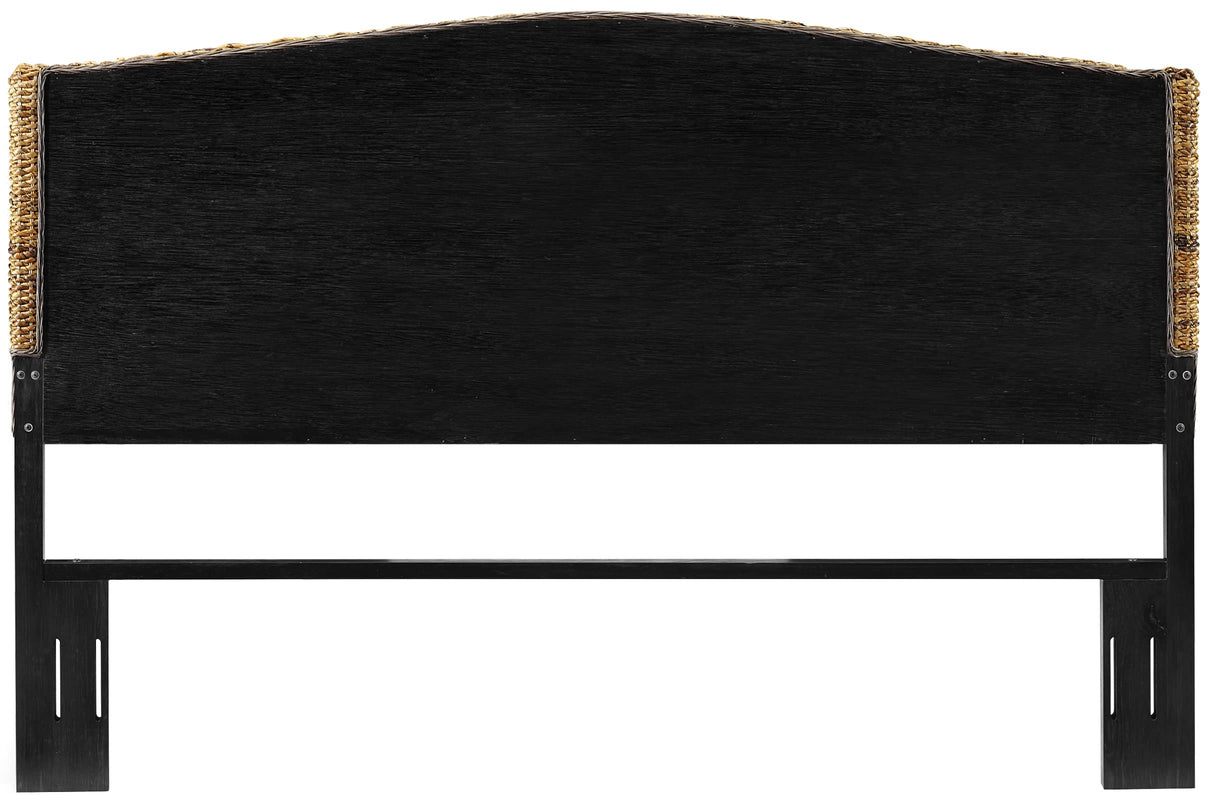 Crosley Furniture Serena Handwoven Natural Fiber Rattan Bed Headboard, Banana Leaf, King Crosley Furniture