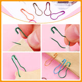 Kollase Stitch Markers, 300 pcs Crochet Markers, Metal Stitch Markers for Crocheting, Crochet Accessories and Supplies, Stitch Markers for Knitting and Crocheting, Safety Pins for Fabric and Paper Kollase