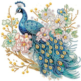WSLWXSHM 5D Special Shape Diamond Art Kits for Beginners, Diamond Painting Kits for Adults Peacock, Crystal Rhinestones Diamond Painting for Home Wall Decoration Gift 12×12inch/30×30cm, Flower WSLWXSHM