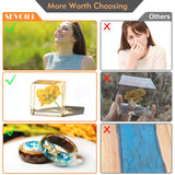 Epoxy Resin Kit 1.2Gallon, Newly Formulated Crystal Clear Epoxy Resin, Bubble-Free, Anti-Yellowing Art Resin for Casting, DIY, Resin Art, Resin Epoxy Molds, Jewelry, Easy to Use 1:1 Mix sevgili