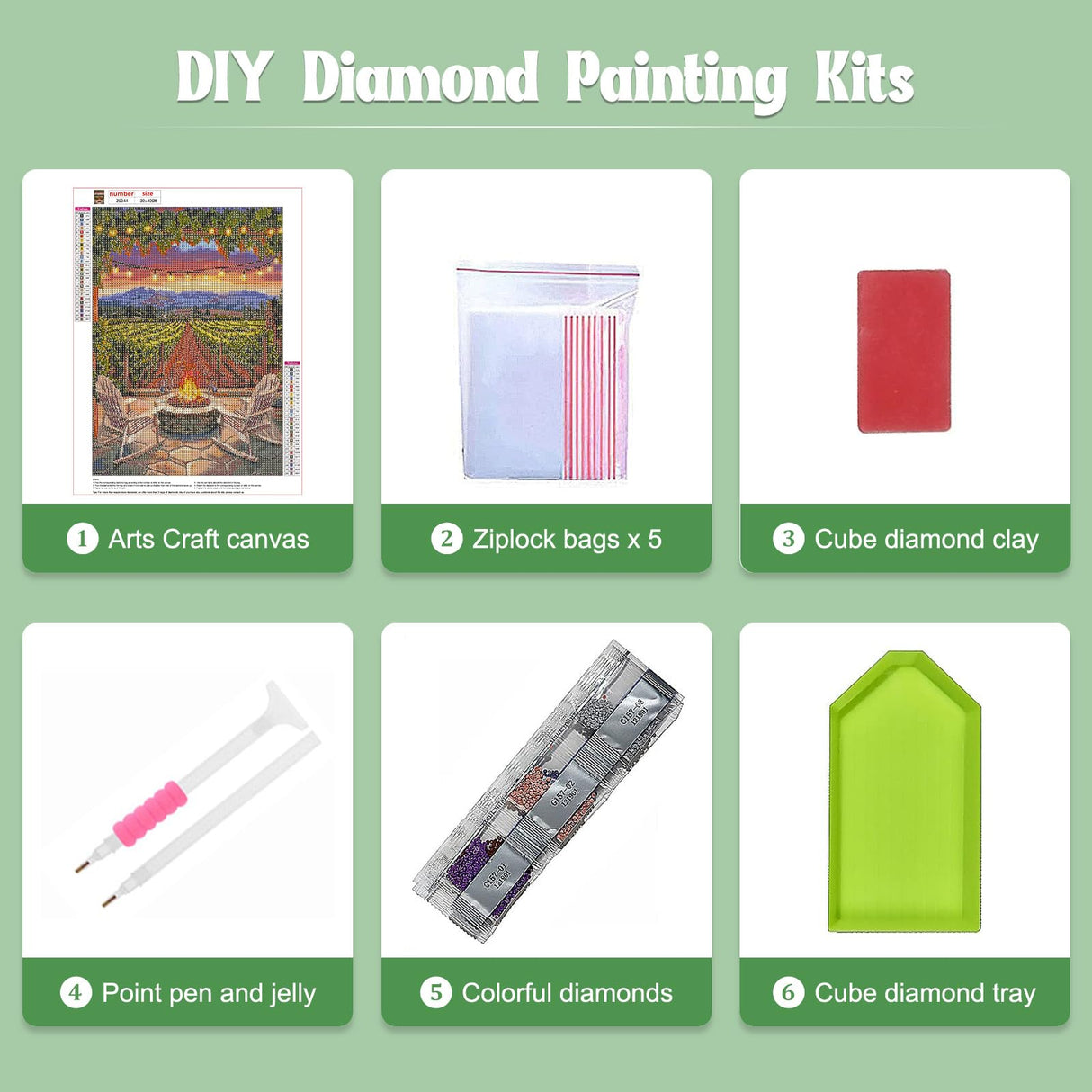GHHKUD Diamond Painting Kits Vineyard at Sunset for Adults, DIY 5D Diamond Painting, Full Drill Summer Landscape Diamond Art Kits Art Pictures for Relaxation Gifts Home Wall Decor 30x40cm GHHKUD