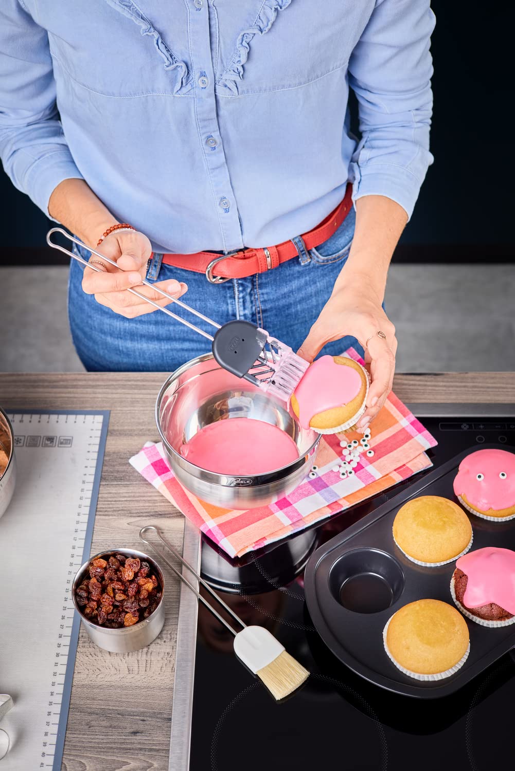 Rösle Stainless Steel Pastry Brush, 1.4-inch Rösle