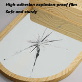 YXDXF Entryway Mirror with Hooks, 30x18 Inch Boho Wall Mirror with Removable Shelf, Oval Solid Wood Framed, Handmade Rattan Wall Mirror for Over Sink, Bathroom, Bedroom, Living Room, Hallway, Vanity YXDXF