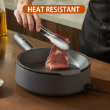 TACGEA Stainless Steel Kitchen Tongs, Silicone Non-slip Grip, Locking Grilling Food Tongs Set of 2, 9-inch & 12-inch TACGEA