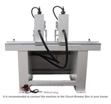 TECHTONGDA Hinge Boring Machine Woodworking Hole Drill Wood Electric Pneumatic Hole Puncher 0-2inch Drilling Depth Double Heads 48-6 TECHTONGDA